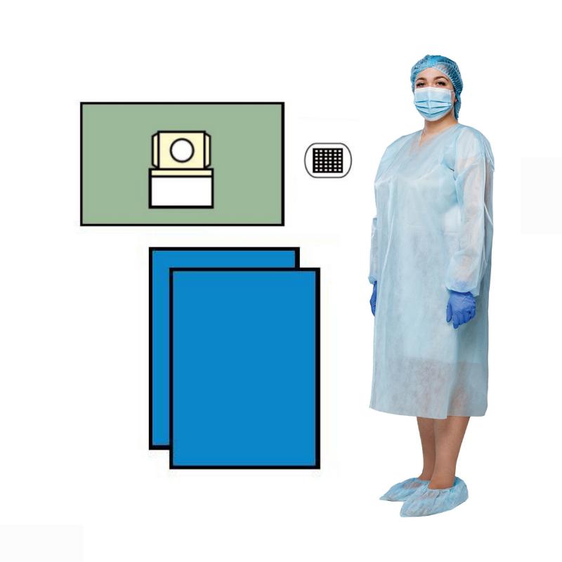 Комплект одягу та покриттів, офтальмологічний, стерильний, одноразового використання ,ТМ «АХІЛЛ»